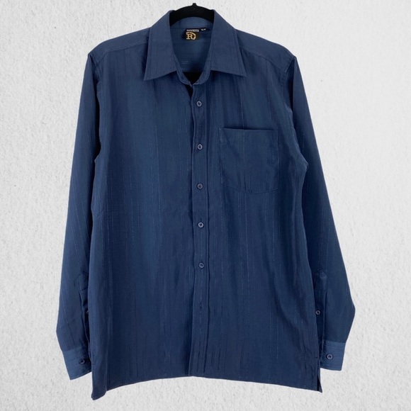 Roadster Originals Blue Dress Shirt - Picture 3 of 6